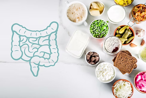 Gut Health Nutritionist & Dietitian, Probiotic and prebiotic foods including kimchi, tempeh, yogurt