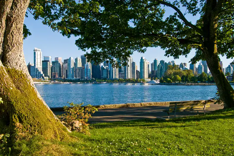 Vancouver's waterfront skyline, representing In Good Nutrition's commitment to empowering Vancouverites with personalized dietitian support.